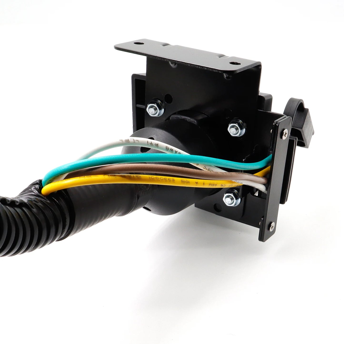 XUKEY 7 Way RV Trailer Connector 4 Pin Round Socket