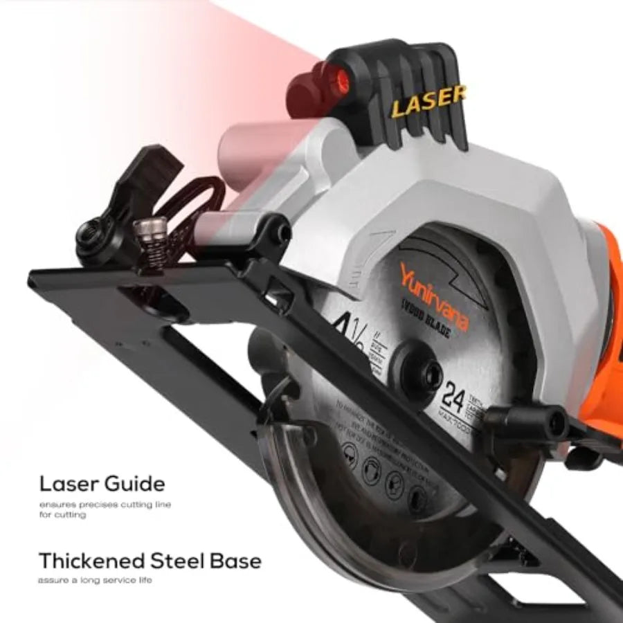 SHXI DC20V Mini Circular Saw Cordless With Laser Rip Guide