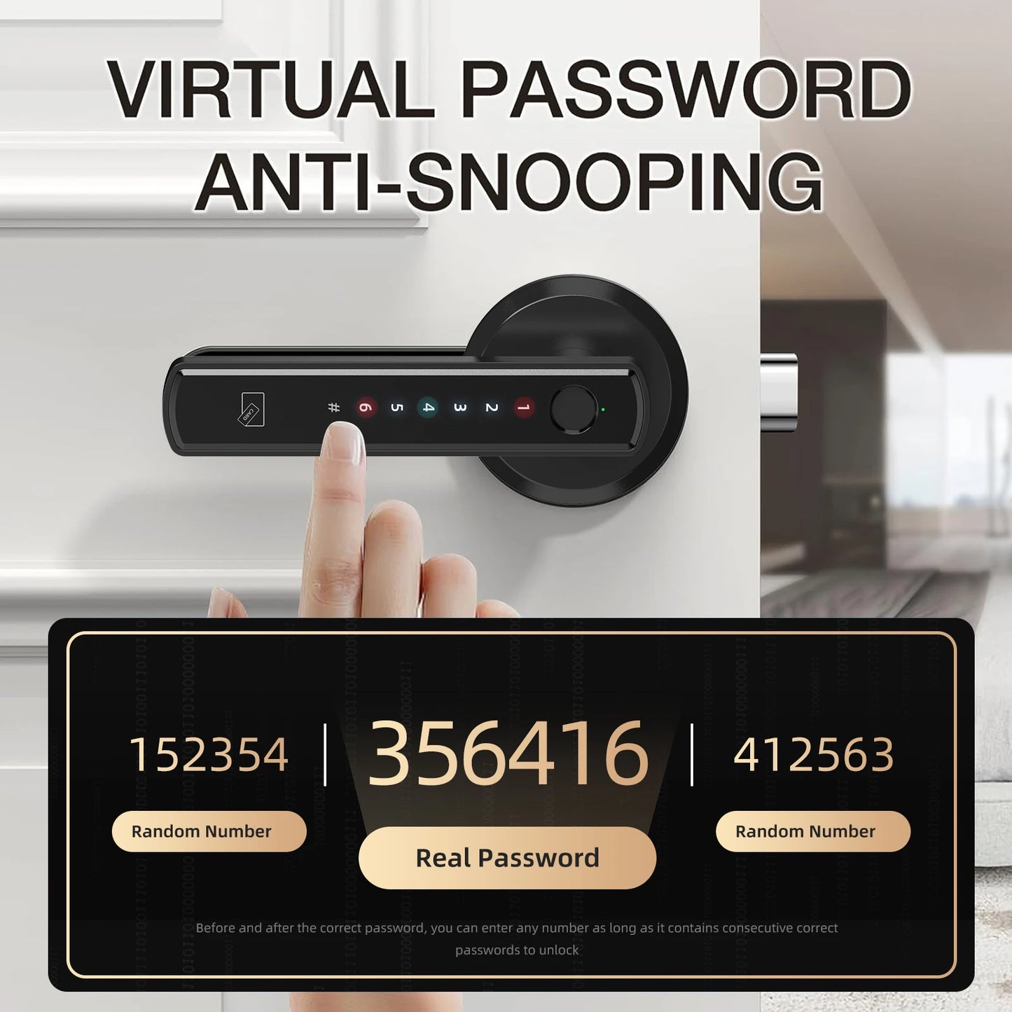 Viladepot Smart Lock With Fingerprint App Control Keypad