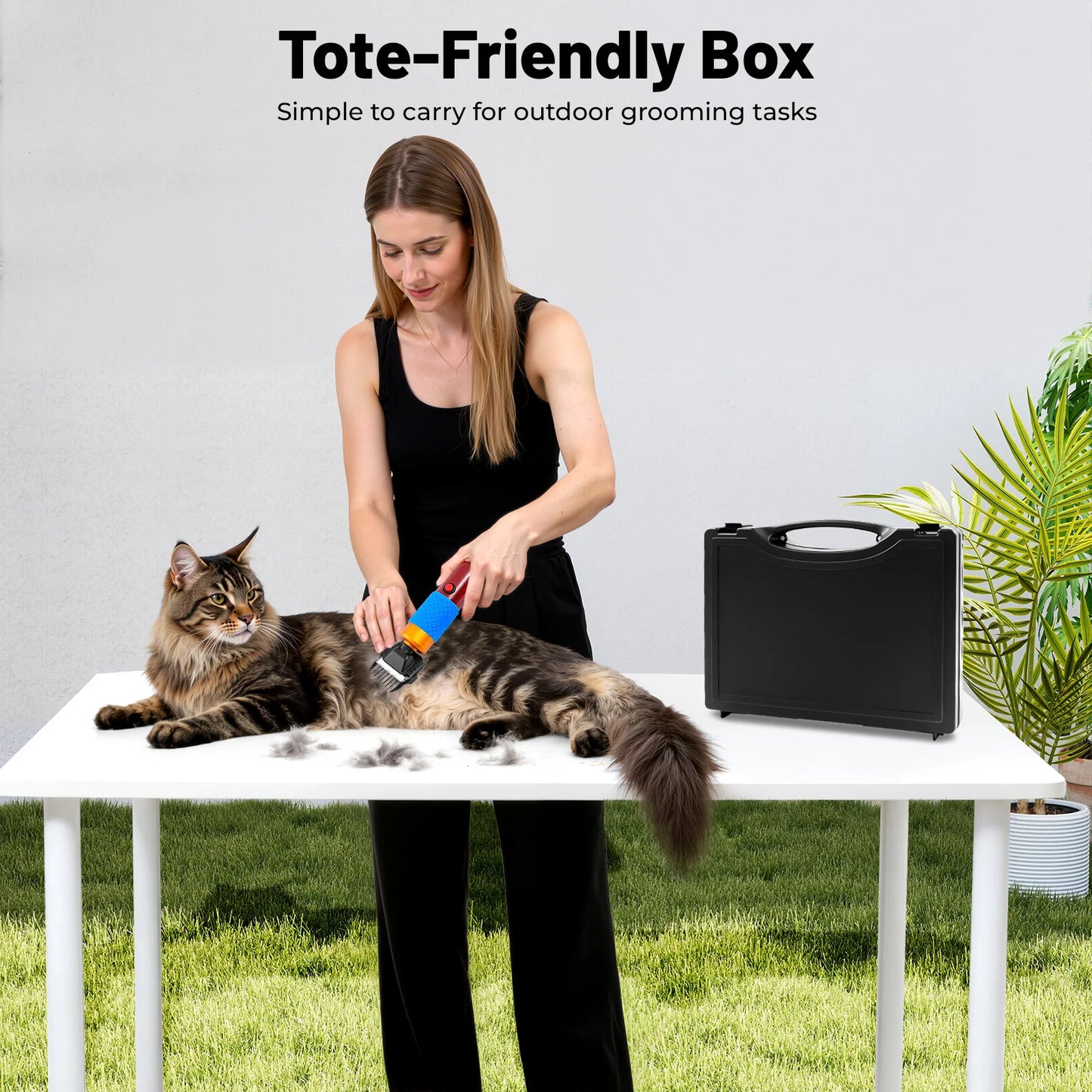 36W Variable Speed Electric Pet Clipper Low Noise Grooming