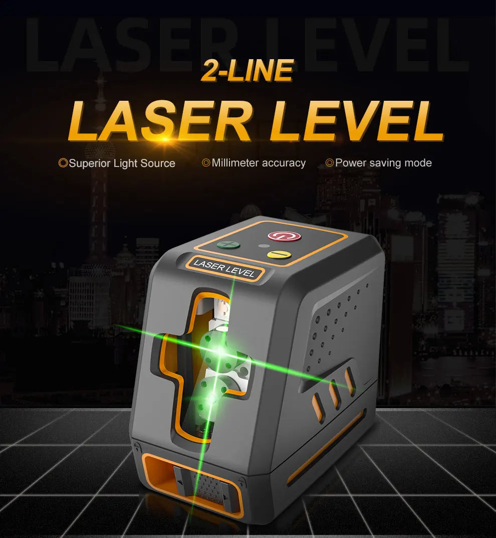 INORM Two Line Laser Level Self Leveling Green Beam