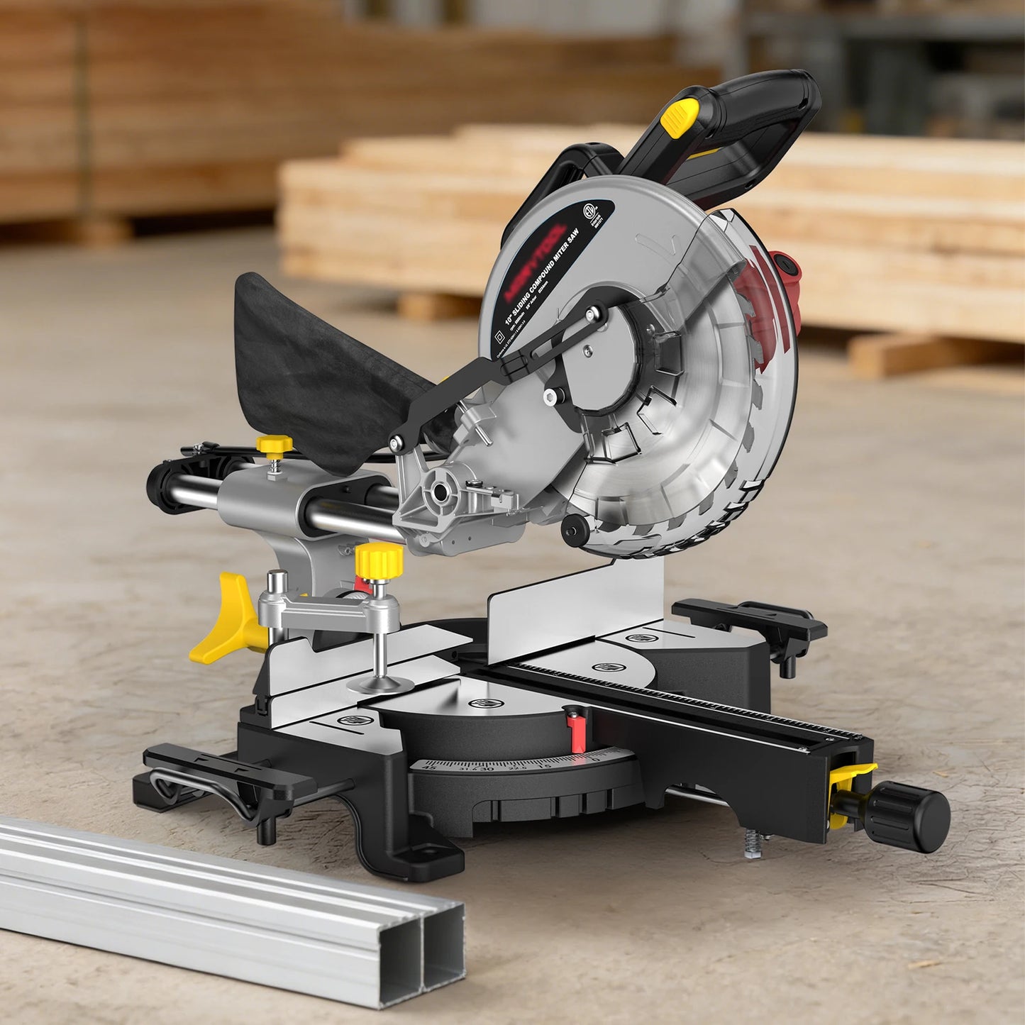 Marvtool Electric Sliding Compound Miter Saw 15 Amp Heavy Duty
