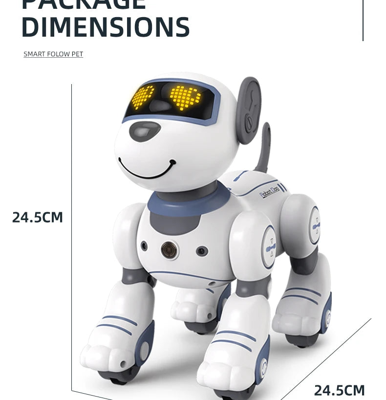 Kelaton RC Robot Dog Voice Command Programmable Toy With Touch Sensor Music