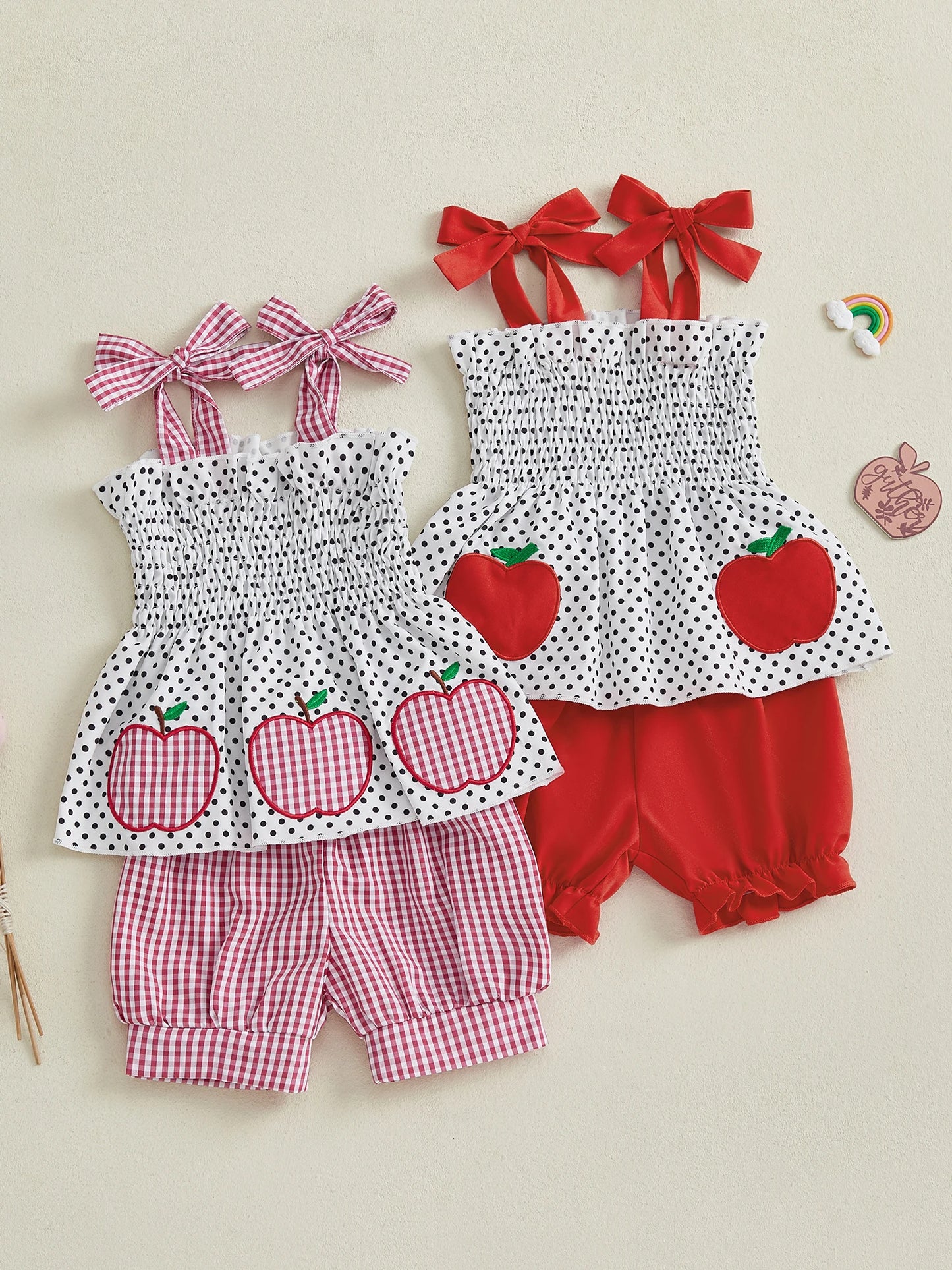 Toddler Girl Floral Sleeveless Top Denim Shorts Set