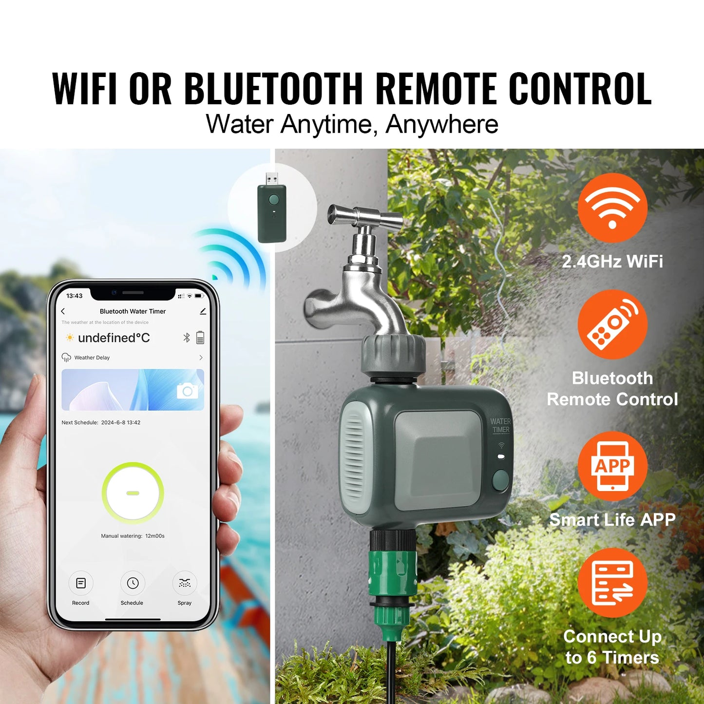 SucceBuy WiFi Sprinkler Timer Hose Faucet Water Timer