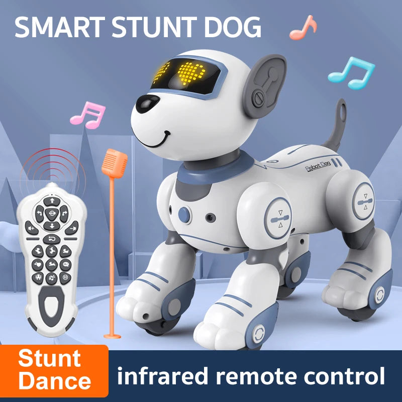 Kelaton RC Robot Dog Voice Command Programmable Toy With Touch Sensor Music