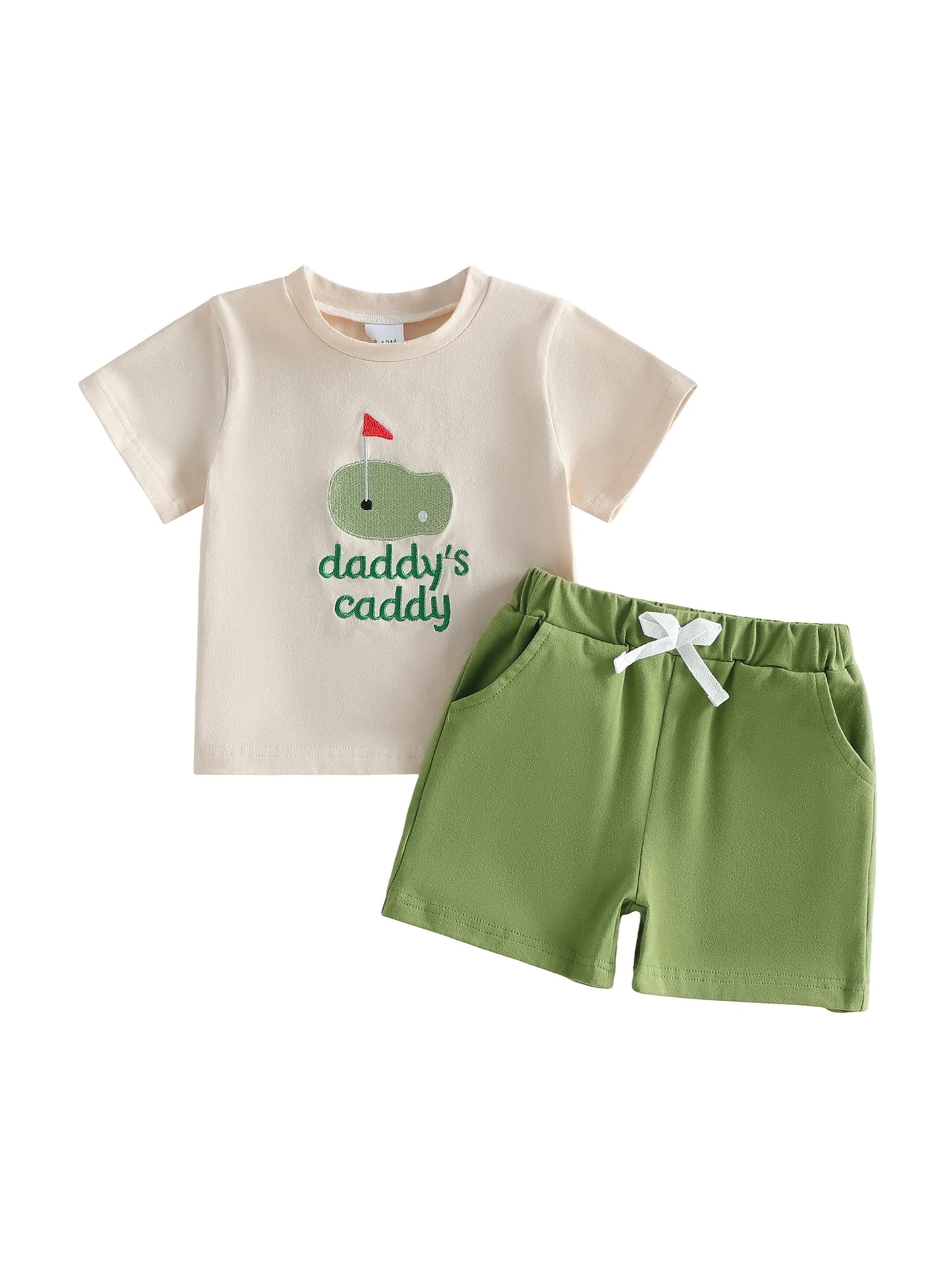 Infant Boy 2 Piece Golf Shirt and Matching Shorts Set