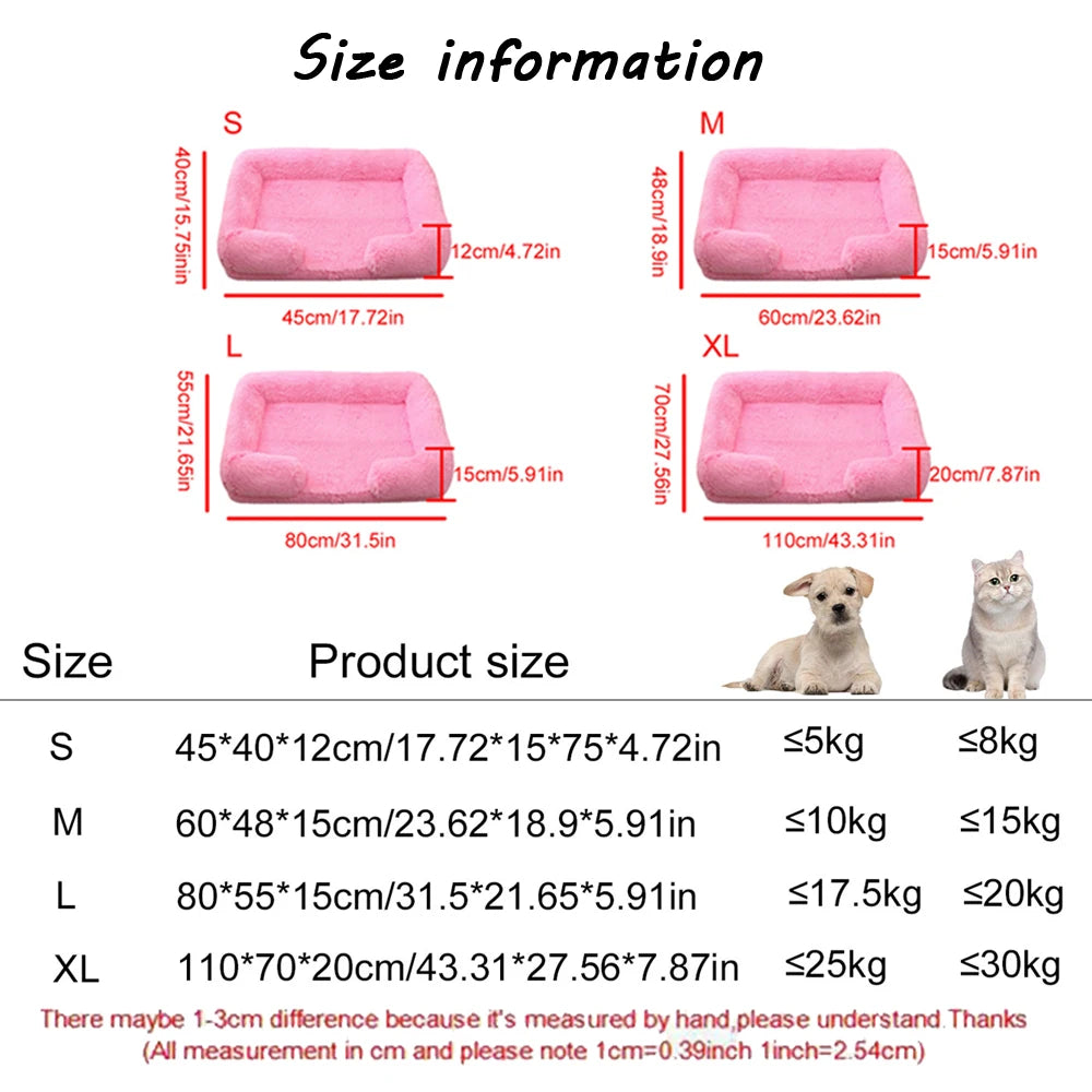 Three Sided Surround Dog Bed With Full Filling For Pets