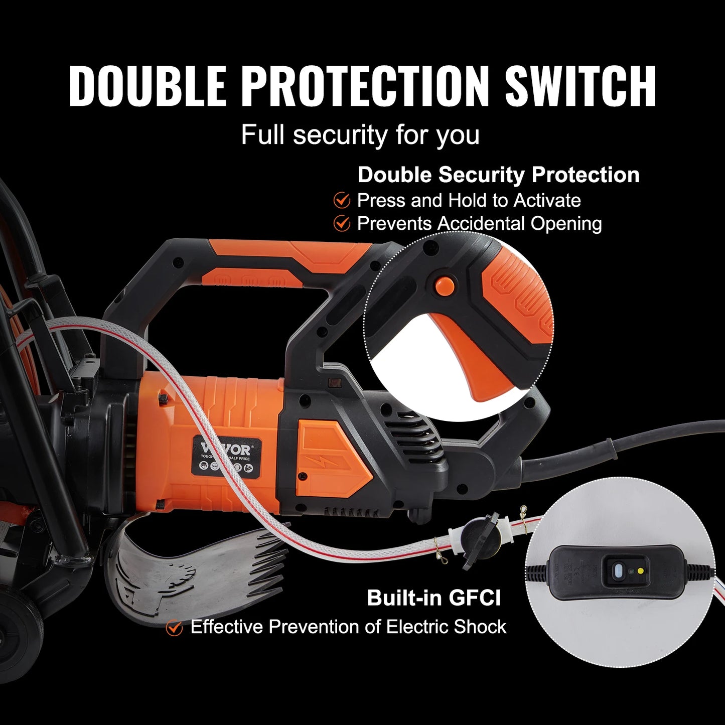 Electric Concrete Saw 3200W 15A Motor Wet Cutting Tool