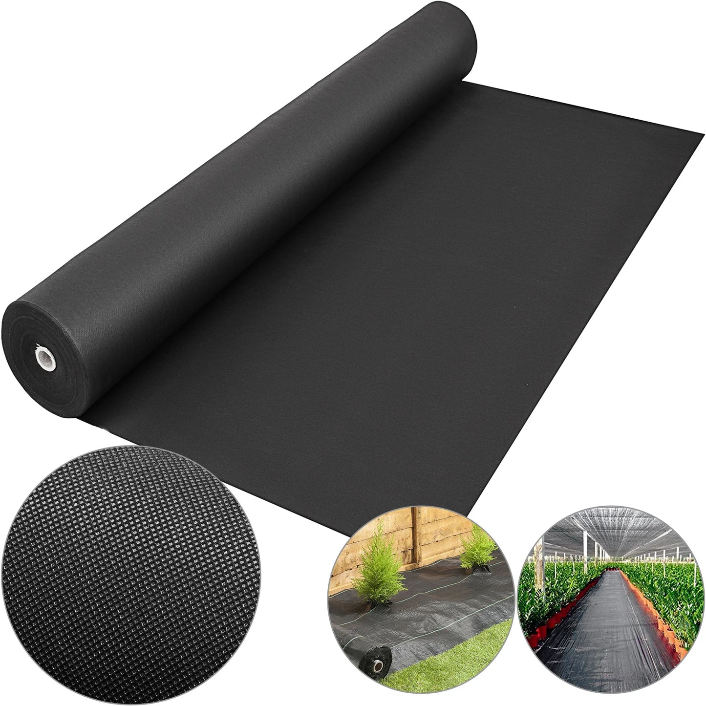 SucceBuy Landscape Fabric Heavy Duty Weed Barrier for Ground Cover
