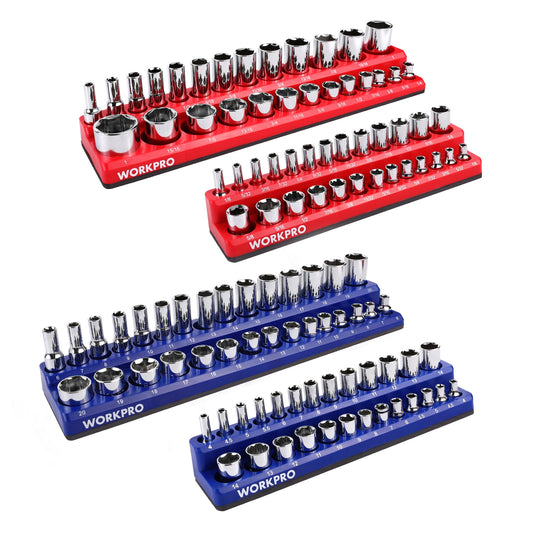 Magnetic Socket Organizer Set Large Capacity Metric And SAE