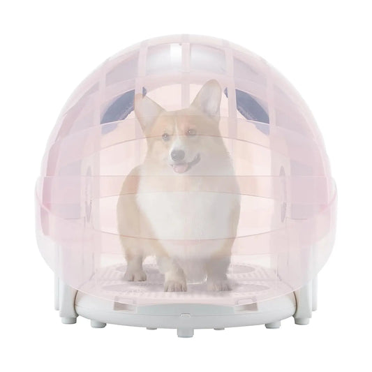Foldable Pet Dryer Box Automatic 360° Quiet 4-Speed 8-Fan Hair Blow for Small Dog Cat, Custom