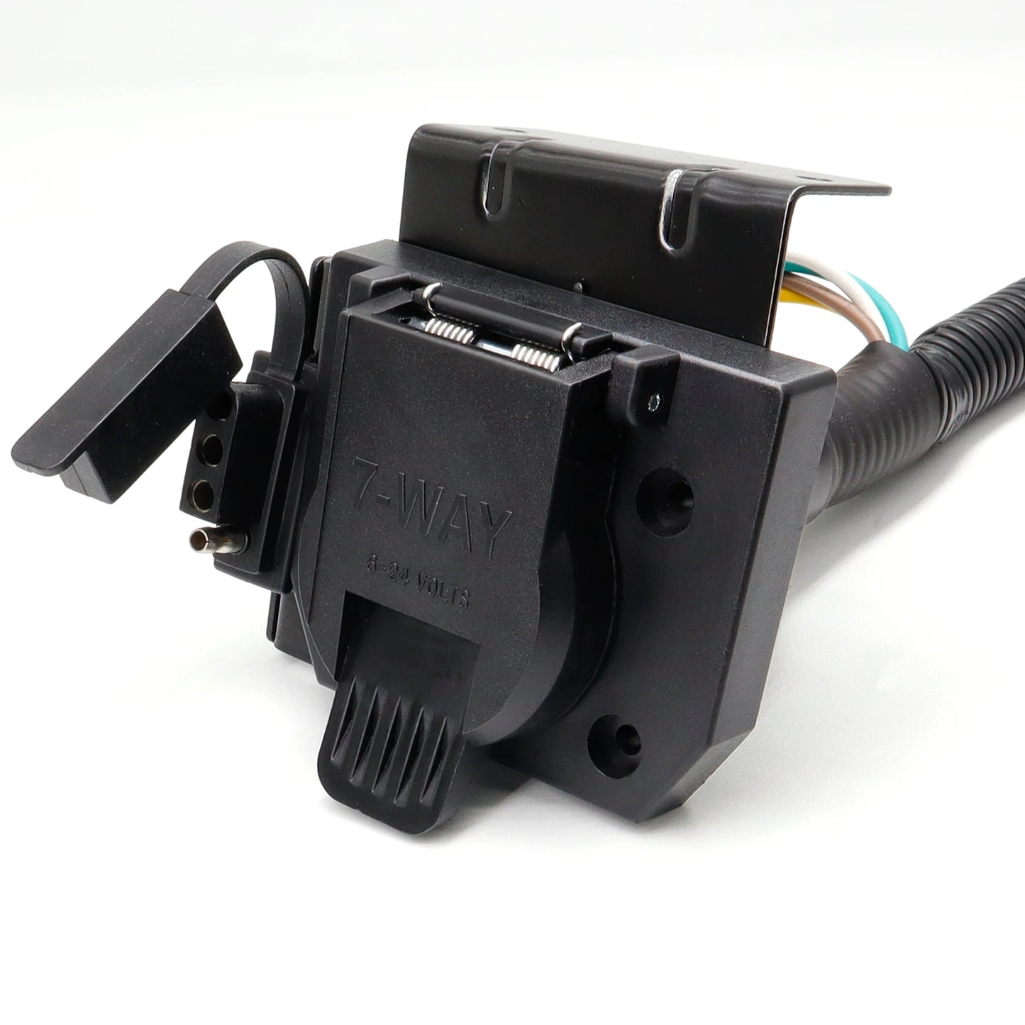 XUKEY 7 Way RV Trailer Connector 4 Pin Round Socket