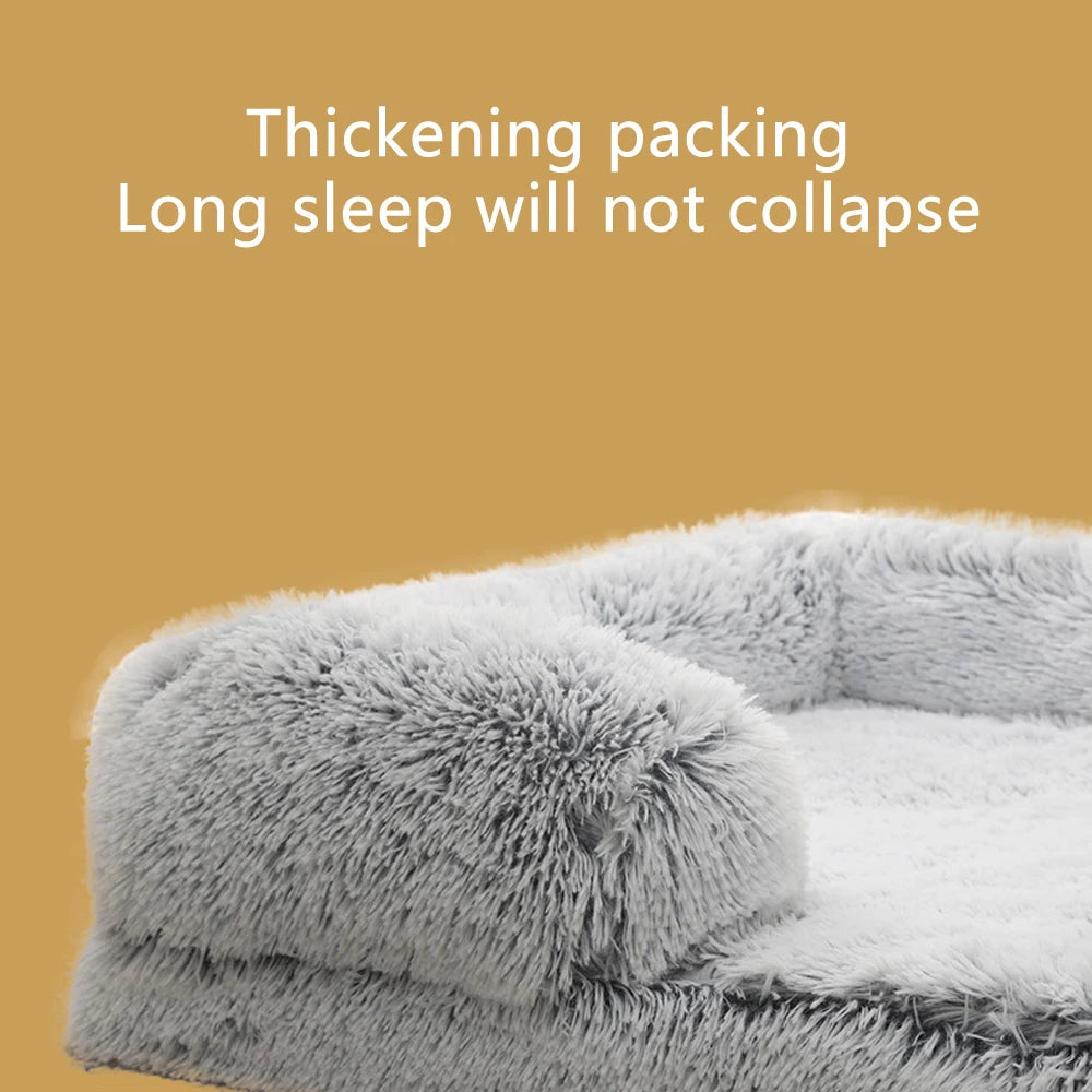 Three Sided Surround Dog Bed With Full Filling For Pets