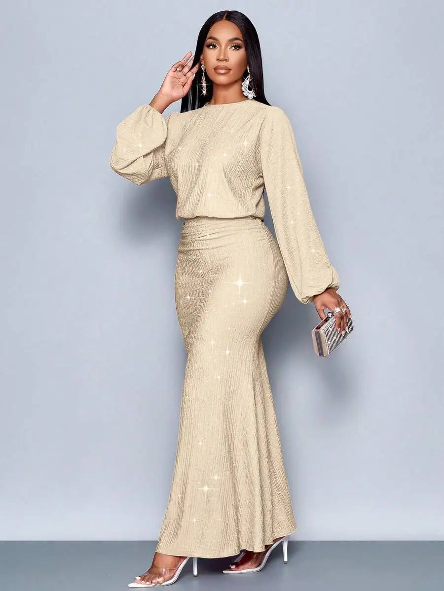 Floor Length Mermaid Hem Bodycon Dress For Party Valentines Day