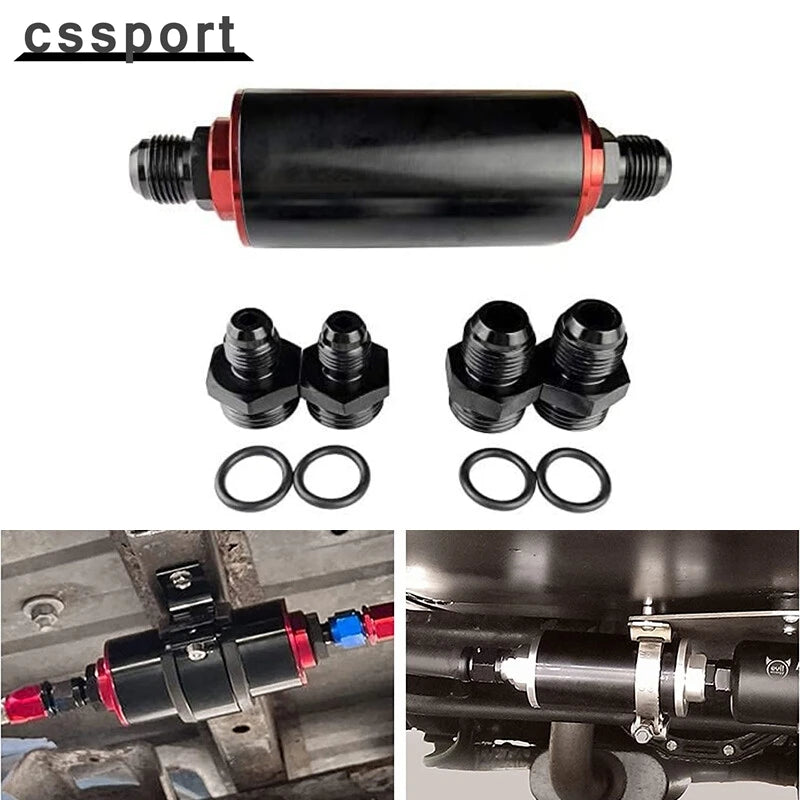 Cssport High Flow Inline Fuel Filter 100 Micron Universal