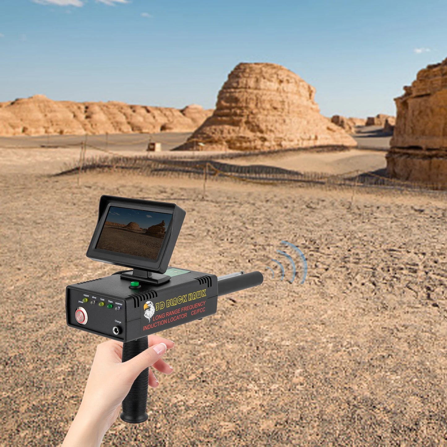 Metal Detector 3D LED Display Treasure Finder With Locator