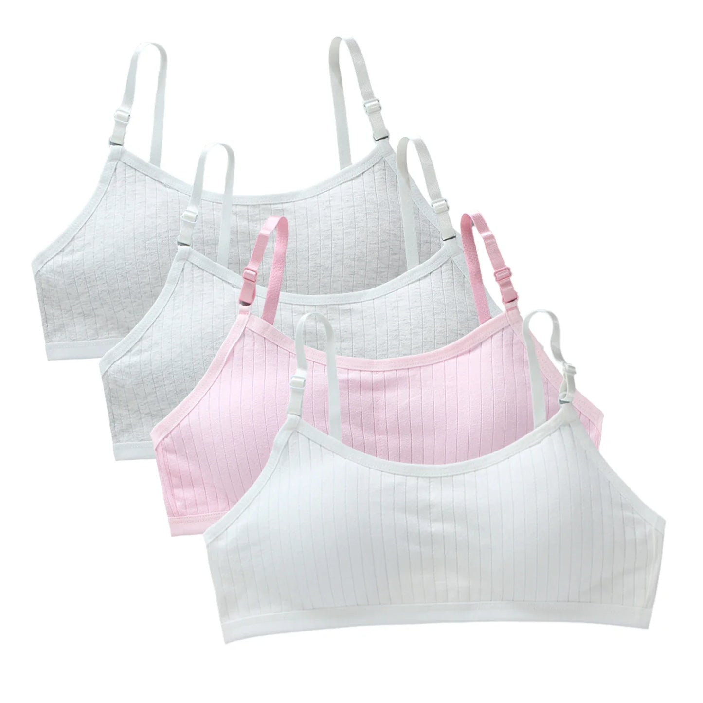 Teenage Girls Training Bra Seamless Cotton Spandex Vest Bra