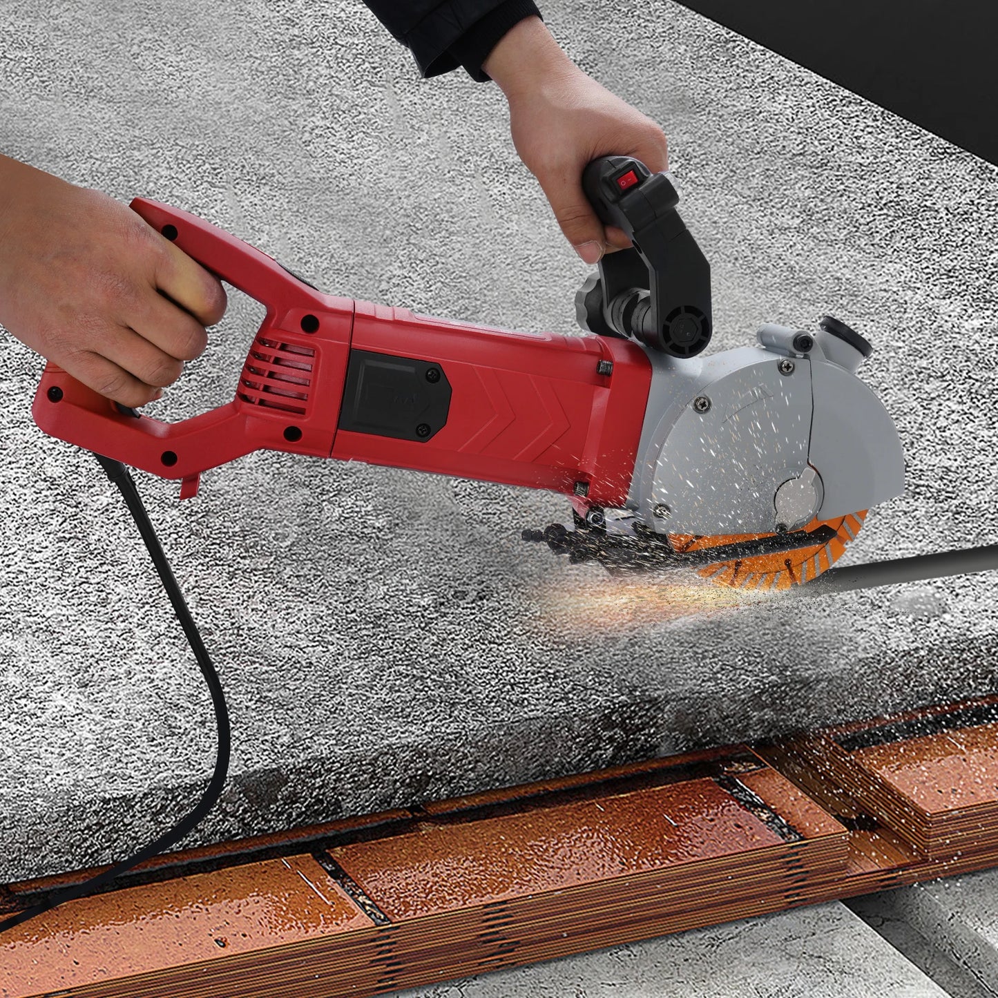 CNCEST Electric Wall Groove Cutter 110V 4800W 360 Degree Groover