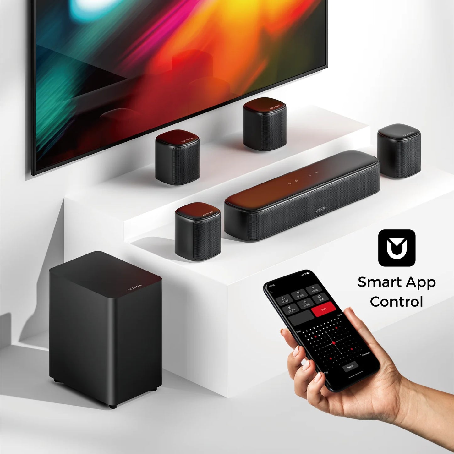 ULTIMEA 7.1ch Virtual Surround Sound Bar With App Control