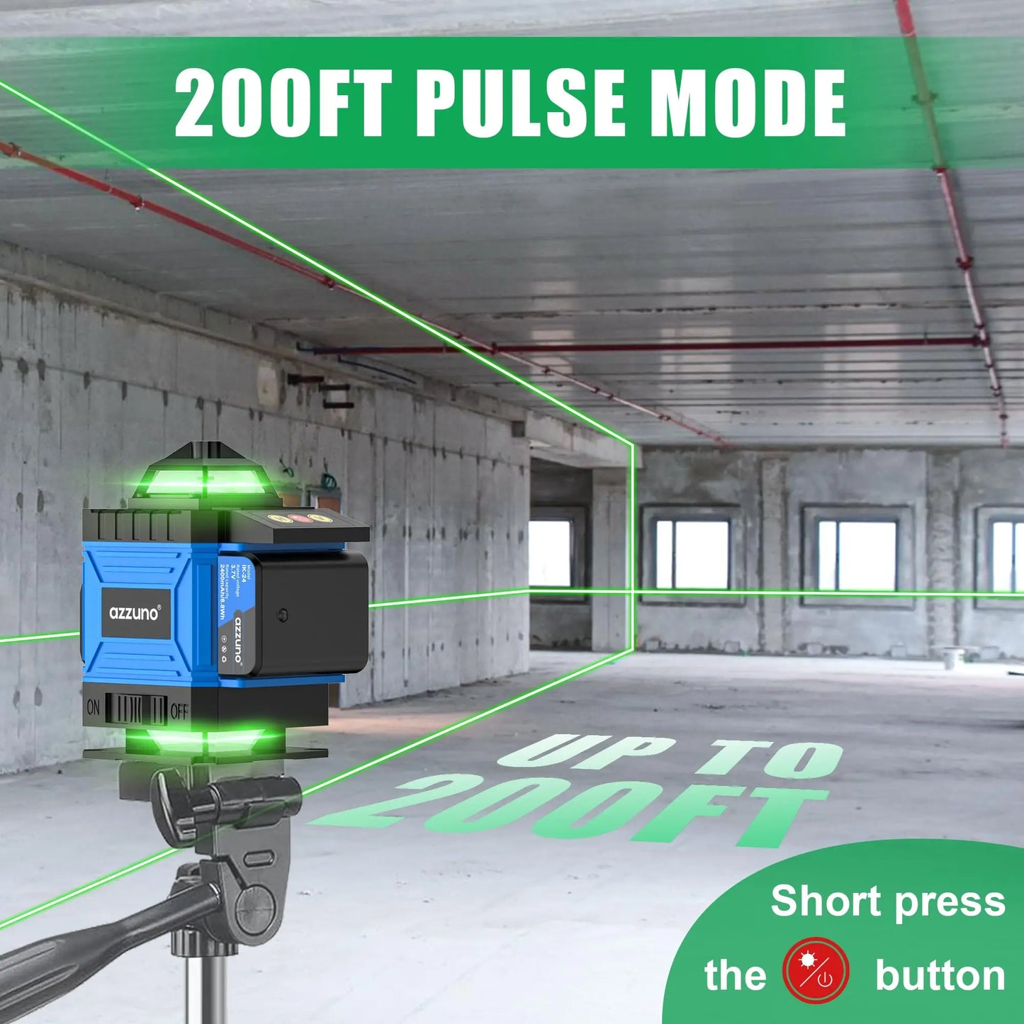 4D 360 Degree Laser Level Self Leveling With LCD Screen