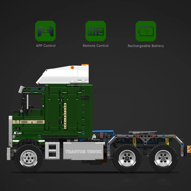 Mould King 13202 RC Motorized K100 Tractor Truck Building Set