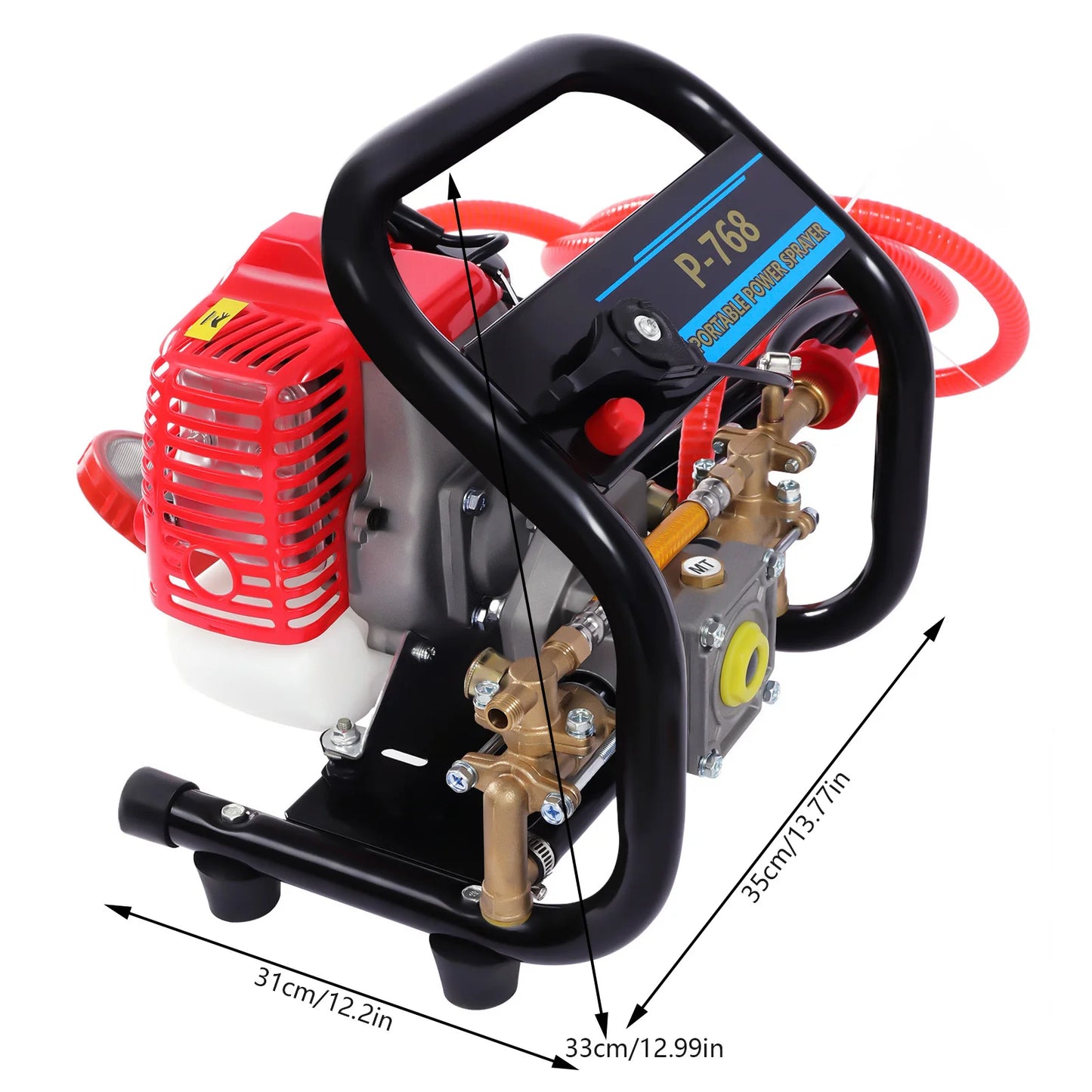 Bymaocar 26cc High Pressure Gasoline Sprayer Handheld For Garden Irrigation
