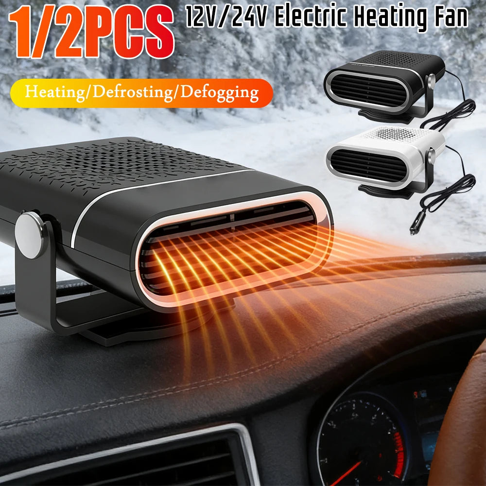 12V 24V Electric Car Heater Fan Defog Defrost Window Windshield