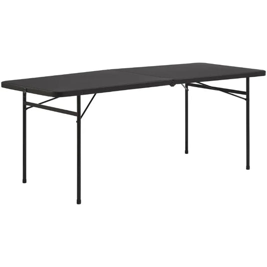 Mainstays Bi Fold Plastic Folding Table Portable For Parties Picnics