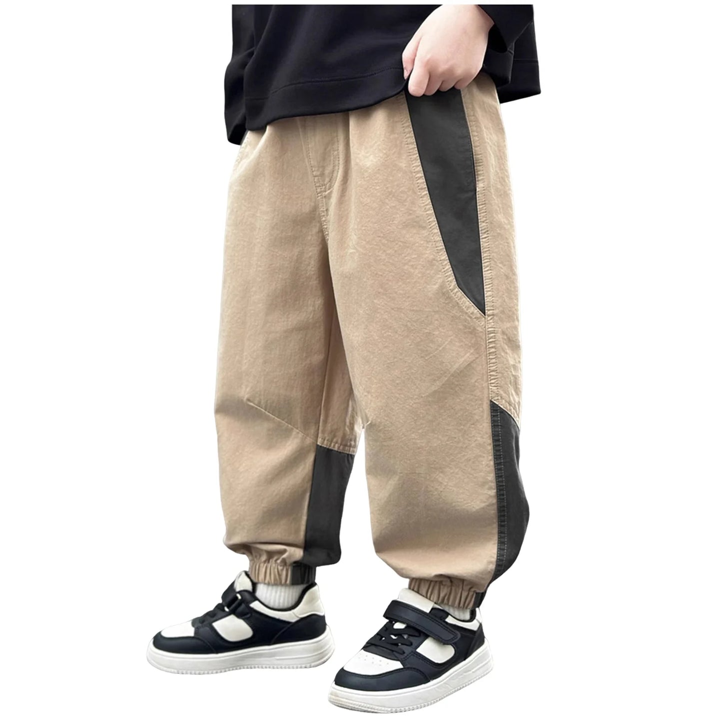 Boys Pants Loose Fit Drawstring For Big Kids Unisex