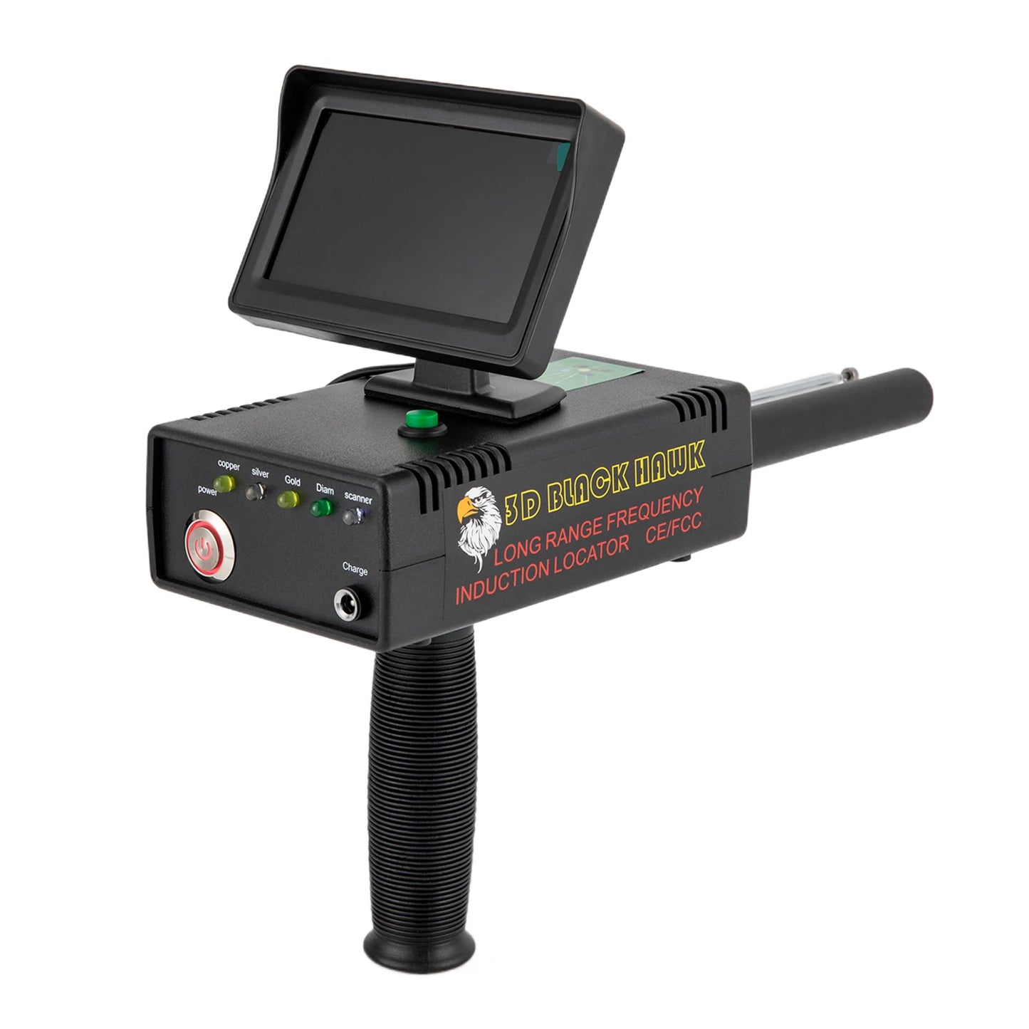 Metal Detector 3D LED Display Treasure Finder With Locator