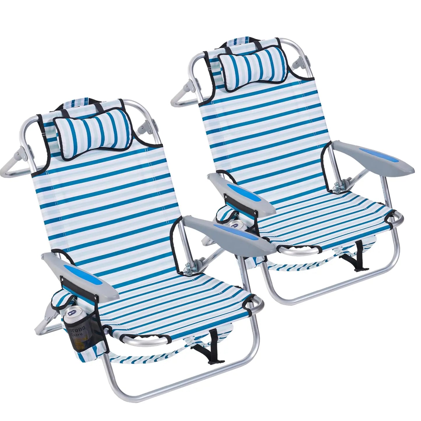 XIAOLANG Lightweight Portable Camping Beach Chair for Adults Five Positions