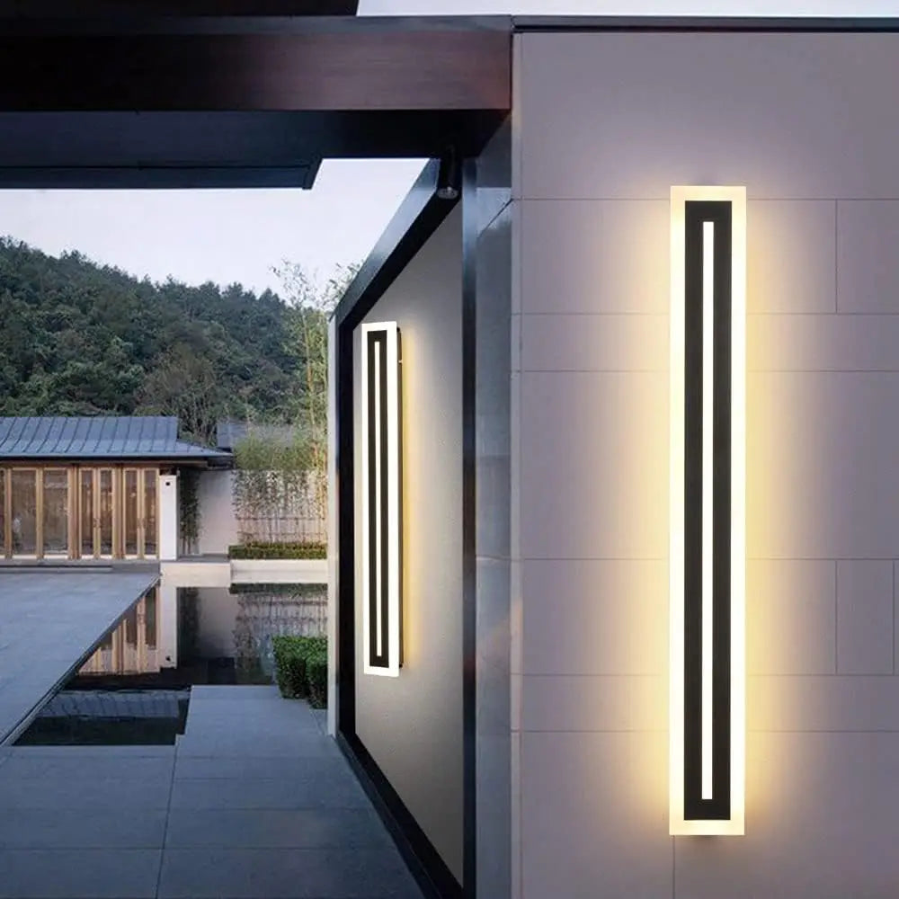 Outdoor Long Strip Modern LED Wall Lighting Fixture Sconce