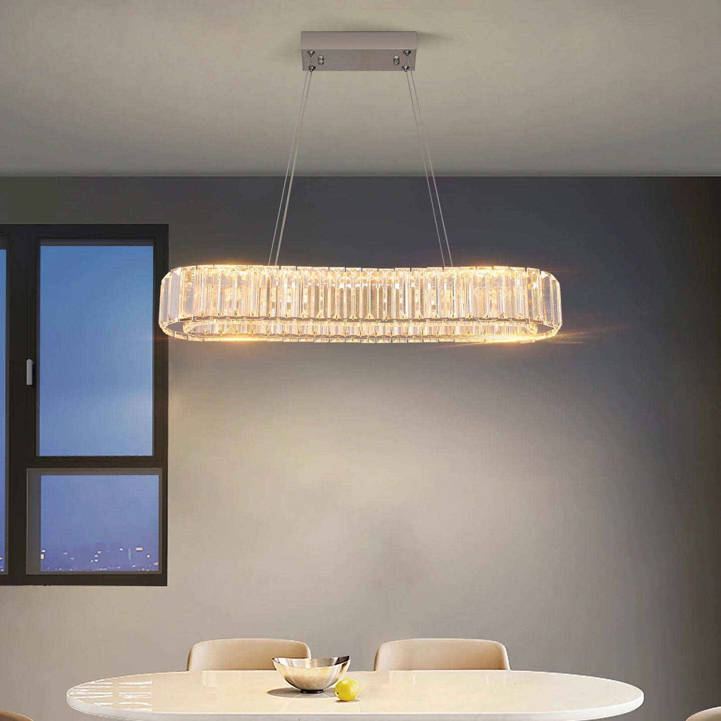 Vinilky Modern Crystal Ceiling Chandelier for Living Room