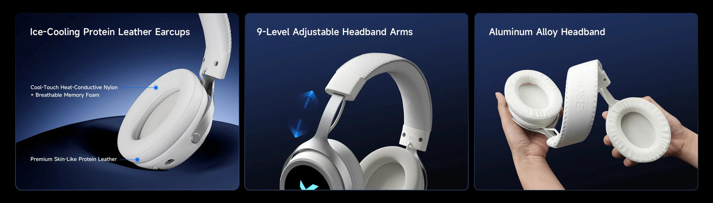 MCHOSE X9 Wireless Headworn Gaming Headset 2.4GHz Bluetooth
