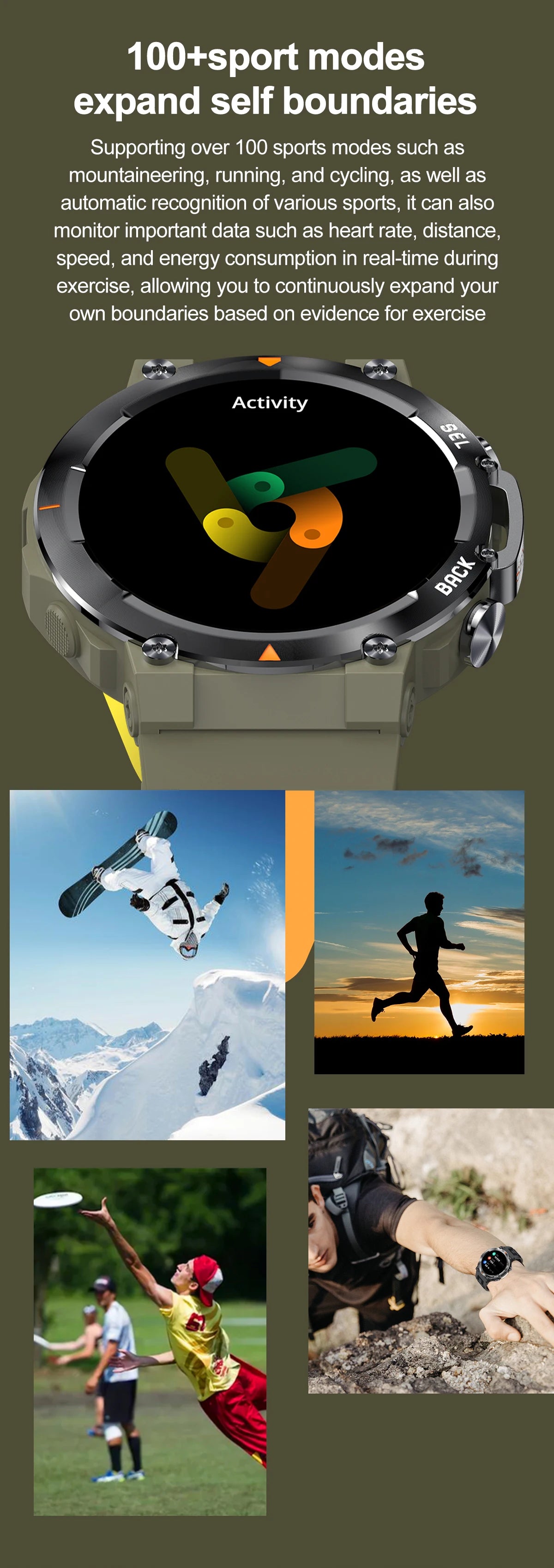 SENBONO MAX18 Smartwatch For Men With AMOLED Screen AIGPT