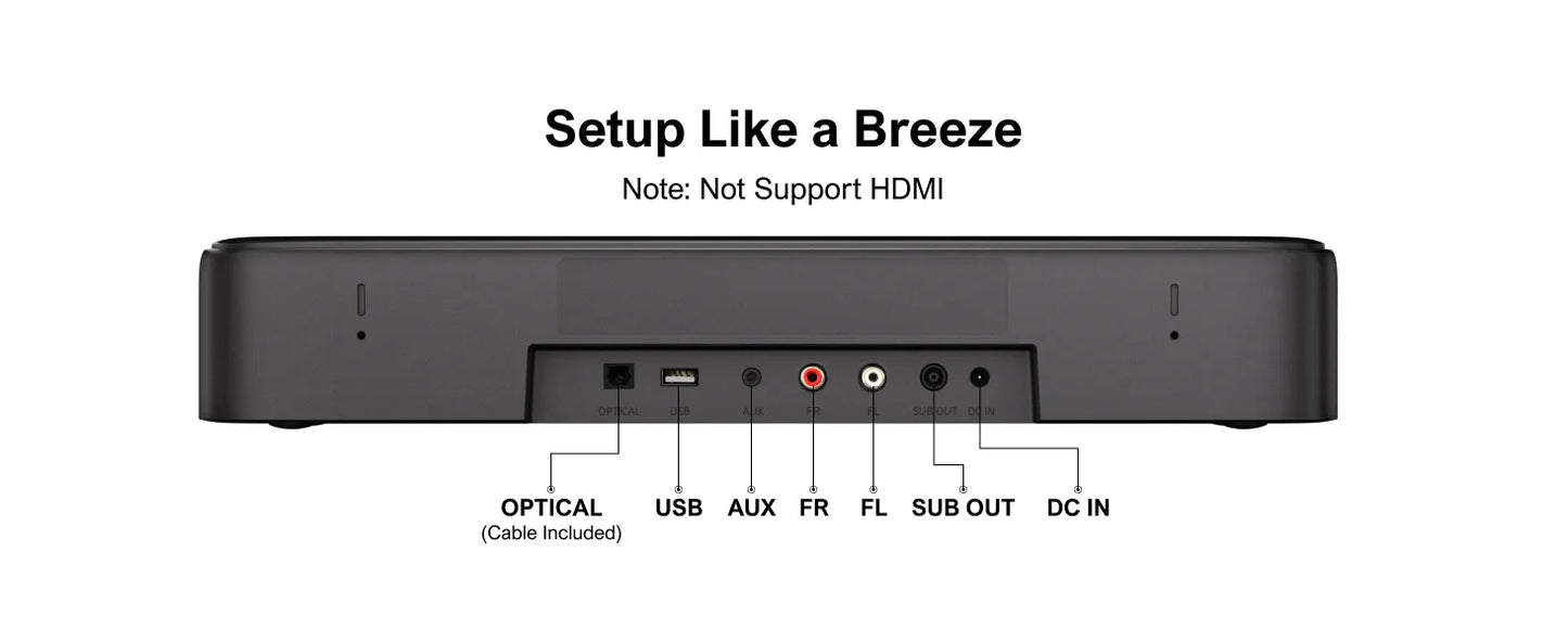 ULTIMEA 7.1ch Virtual Surround Sound Bar With App Control