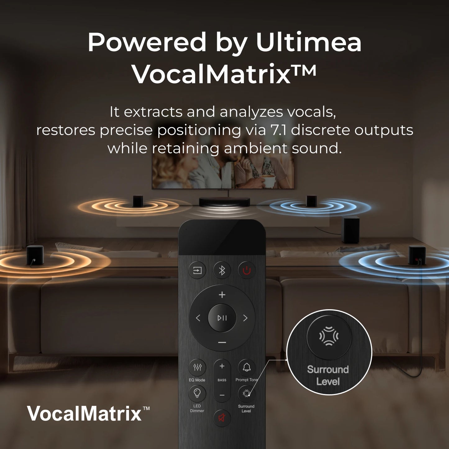 Ultimea 350W 7 1ch Virtual Surround Soundbar With Subwoofer
