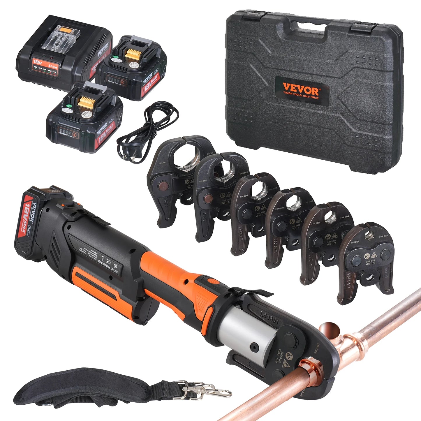 SucceBuy 18V Brushless Pipe Crimping Tool For Copper Pipes