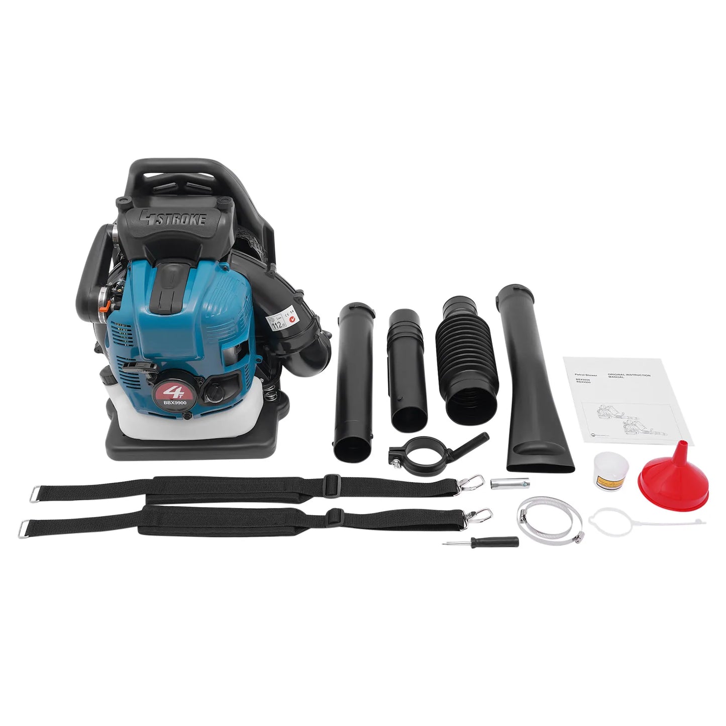 Bymaocar Backpack Leaf Blower 75.6cc 4-Stroke Gas Engine for Yard Debris