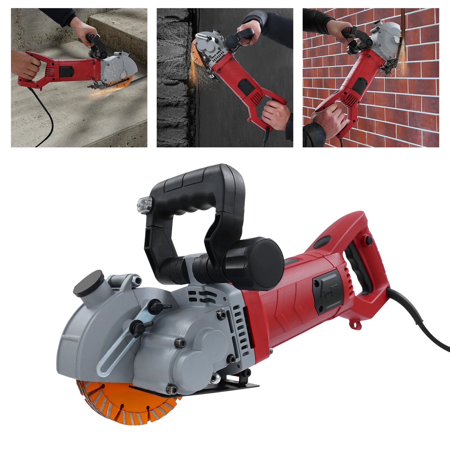 CNCEST Electric Wall Groove Cutter 110V 4800W 360 Degree Groover