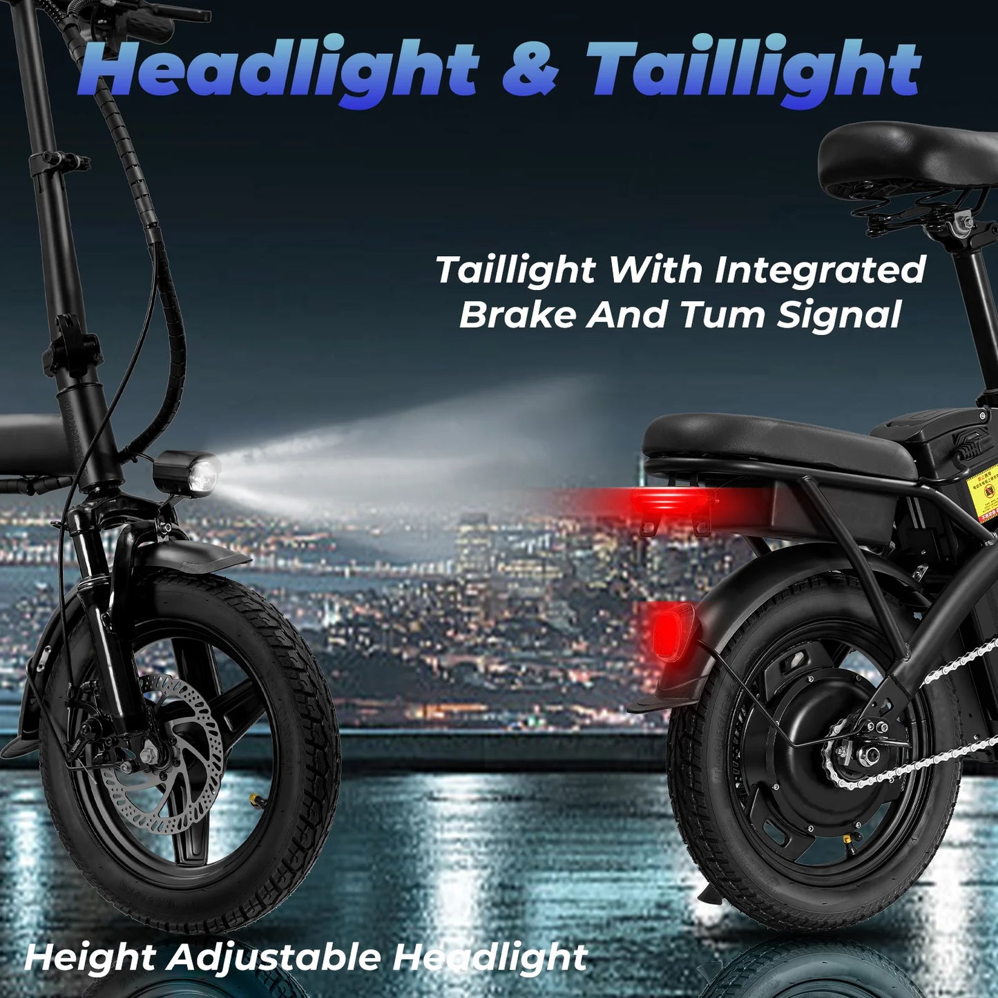 Terrosor Folding Electric Bike 560W 48V Battery 32 Mile Range