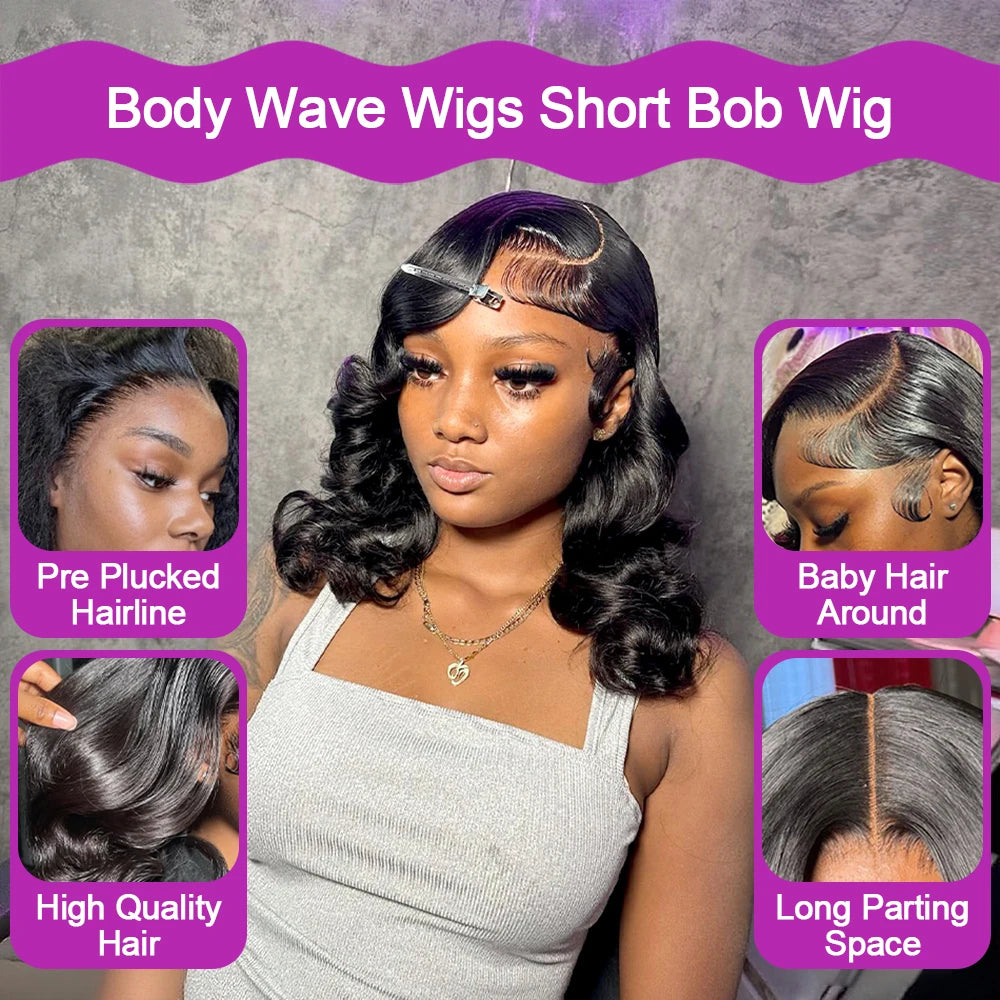 Hj Weave Beauty Remy Peruvian Body Wave HD Lace Frontal Wig