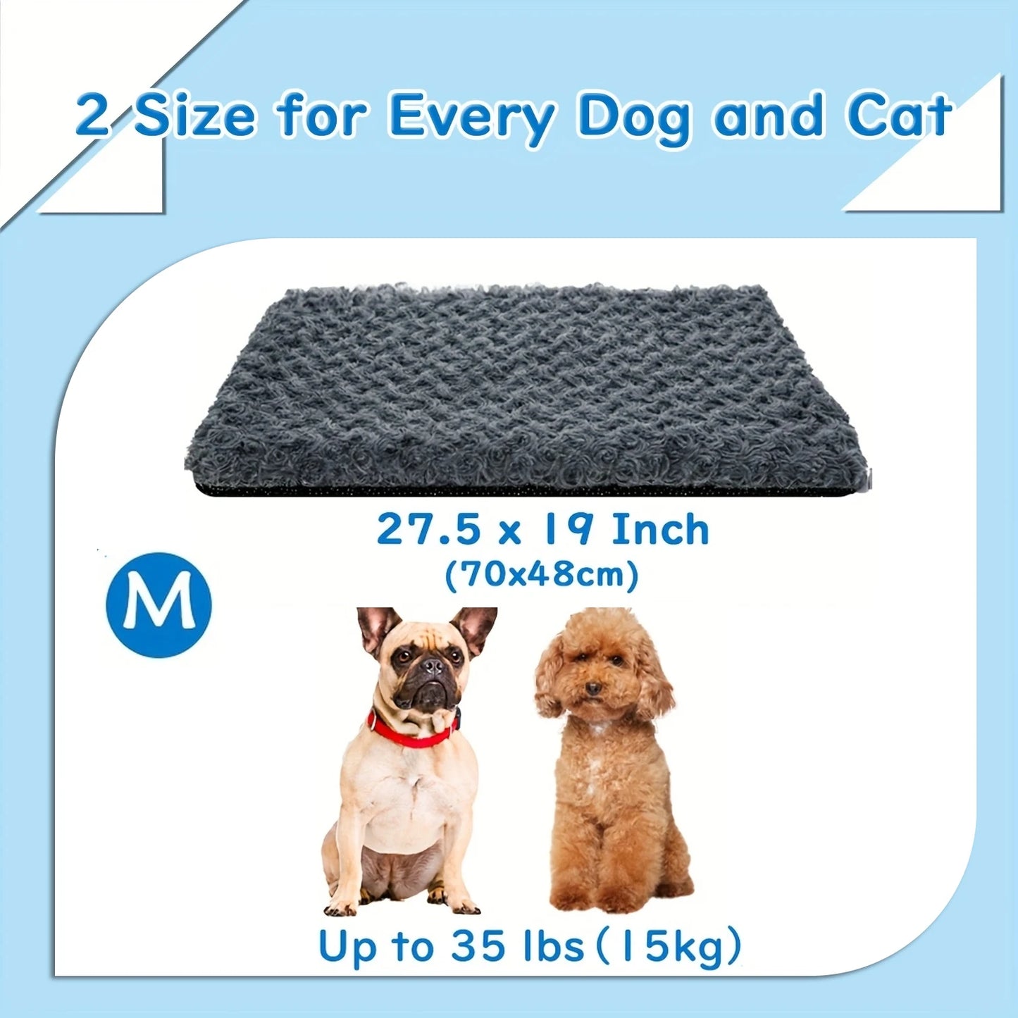 NONECN Self Heating Pet Pad Warm Blanket Cats Dogs