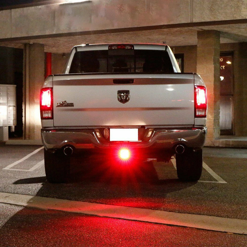 Smoked Lens 15-LED Truck Brake Light Taillight Trailer Hitch Cover