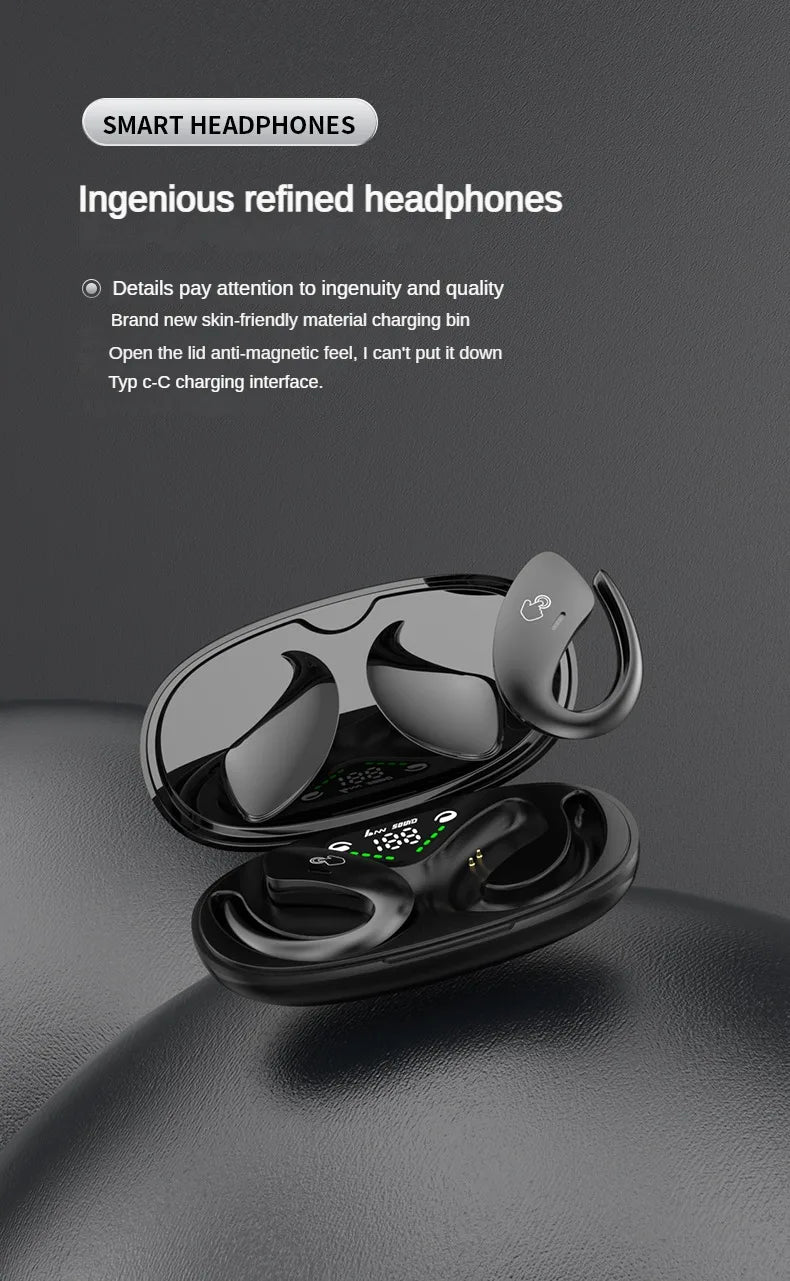 Bone Conduction Bluetooth Headset Sports Wireless Earbuds IPX5