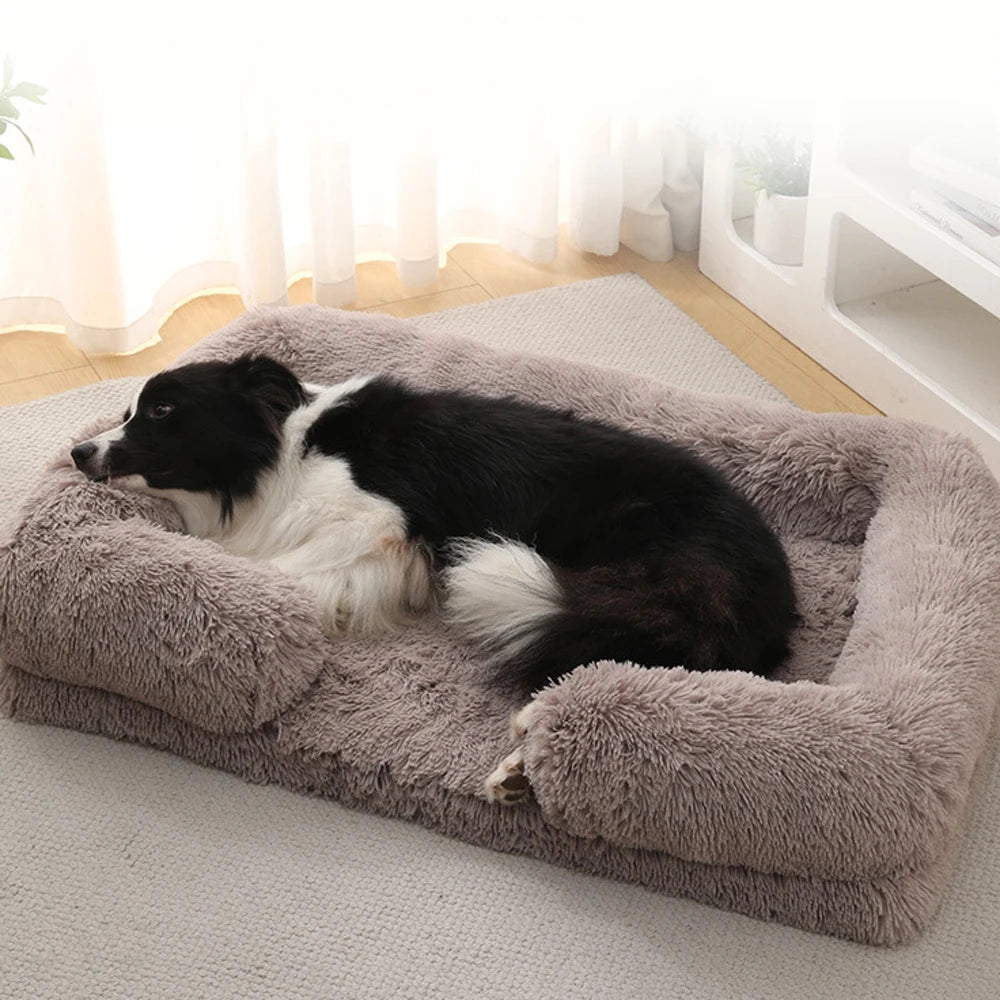 Three Sided Surround Dog Bed With Full Filling For Pets