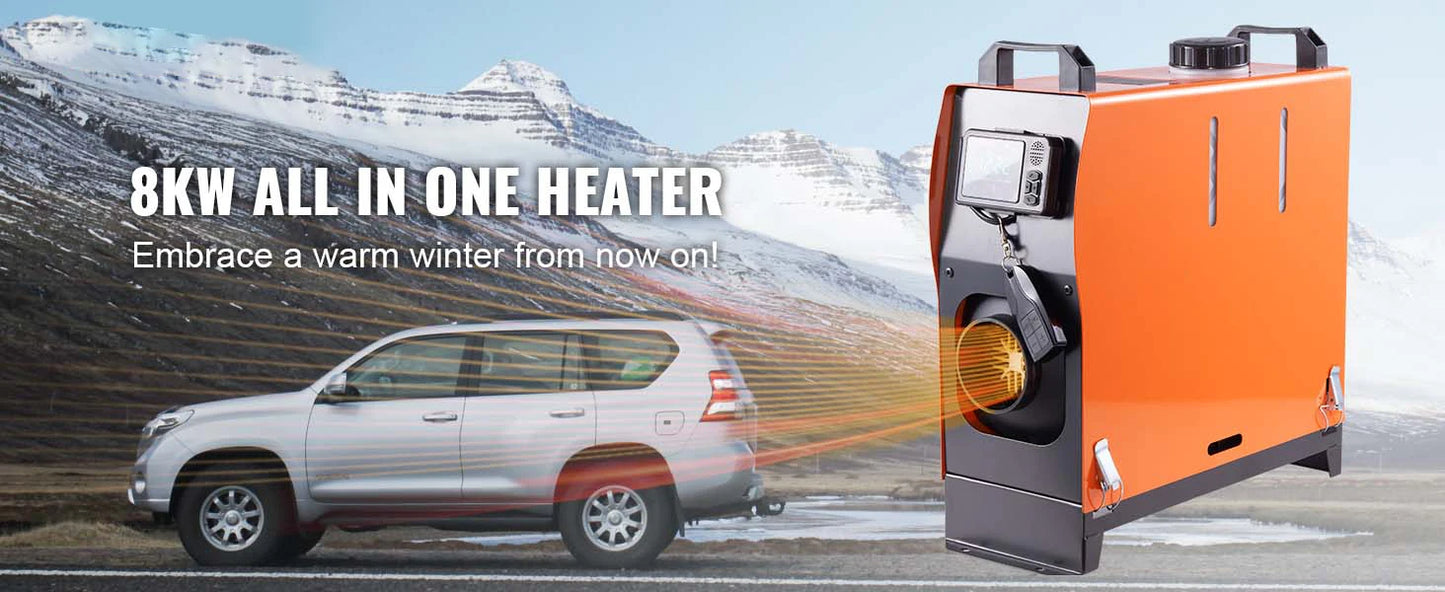 SucceBuy 8KW Diesel Air Heater Bluetooth LCD Display Portable