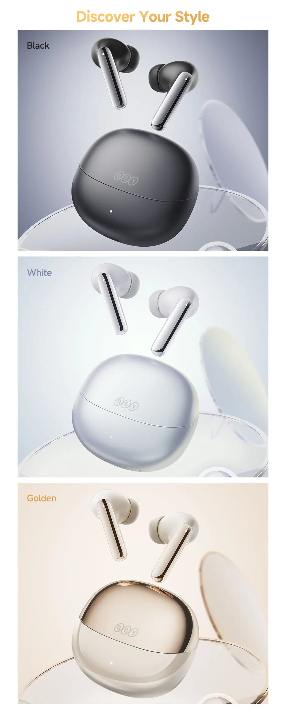 QCY MeloBuds Pro ANC Bluetooth Earbuds With LDAC HiRes