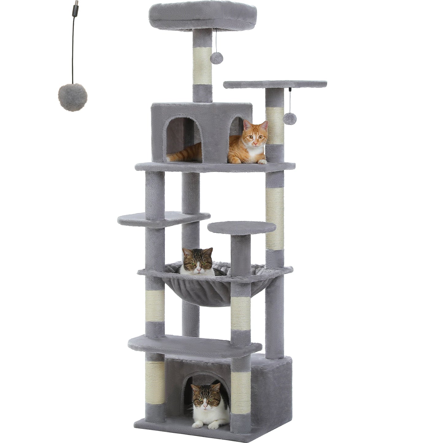PAWZ Road Cat Tree Tower With Sisal Scratching Posts Hammock